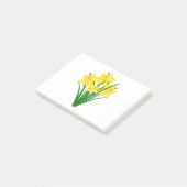 Daffodische Blume Post-it Klebezettel (angewinkelt)
