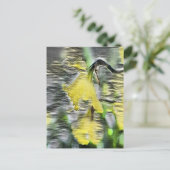Daffodische Blume Postkarte (Stehend Vorderseite)