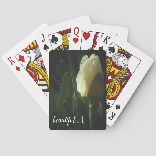 Daffodische Blume Schönes Lebensangebot Spielkarten (Rückseite)