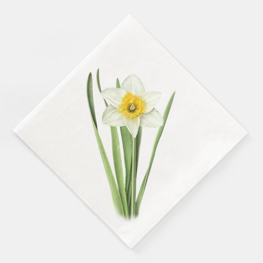 Daffodische Blume Serviette (Ecke)