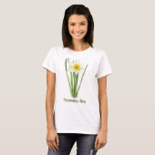 Daffodische Blume T-Shirt (Vorne ganz)