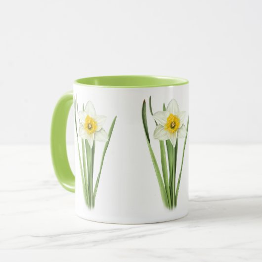 Daffodische Blume Tasse (Vorderseite Links)