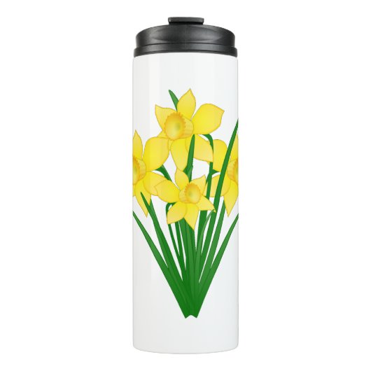 Daffodische Blume Thermosbecher (Vorderseite)