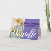 Daffodische Blume wird bald gut für Frauen Namensk Karte (Vorderseite)