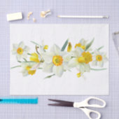 Daffodische Frühlingssäule Blume Wasserfarbe Seidenpapier (Handwerk)