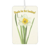 Daffodische Frühlingsstiftung Blume Botanische Kun Autolufterfrischer (Vorderseite)