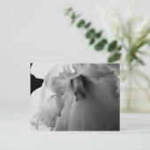 Daffodische Schwarz-Weiß-Fotografie Postkarte (Stehend Vorderseite)