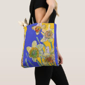 Daffodische Wasserfarben-Blüte Damen Tote Tasche (Von Nahem)