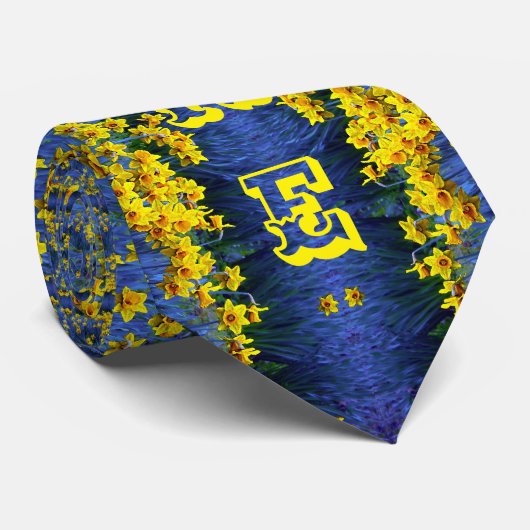 Daffodischer Frühling Ukraine Krawatte (Gerollt)