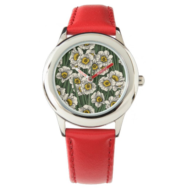 Daffodischer Garten Armbanduhr (Vorderseite)