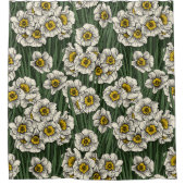 Daffodischer Garten Duschvorhang (Vorderseite)