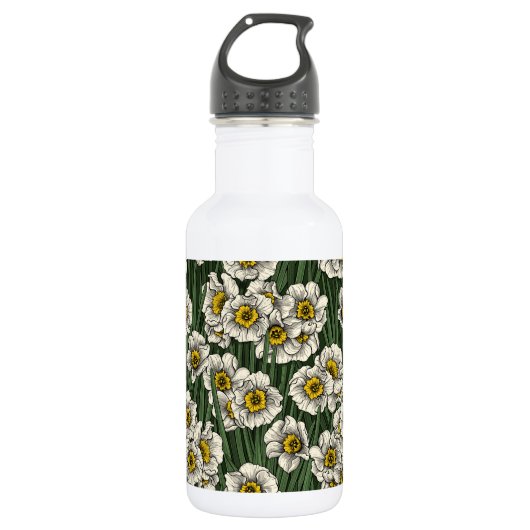 Daffodischer Garten Edelstahlflasche (Vorderseite)