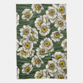 Daffodischer Garten Geschirrtuch (Vertikal)