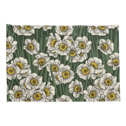 Daffodischer Garten Kissenbezug (Rückseite-Rechts)