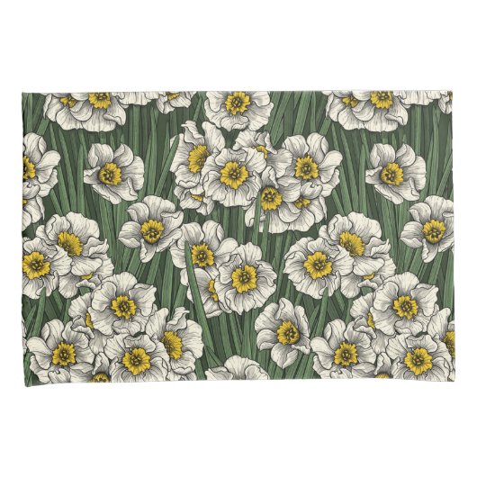 Daffodischer Garten Kissenbezug (Vorderseite-Rechts)