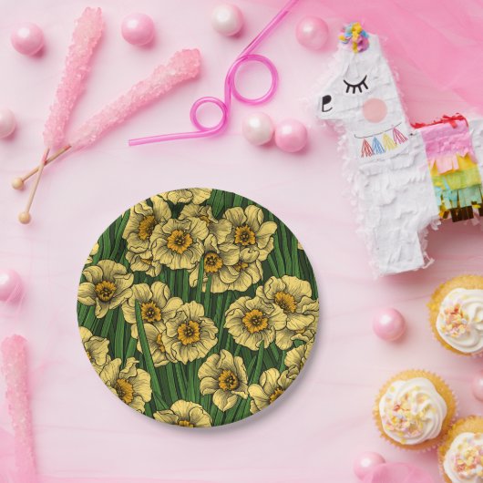 Daffodischer Garten Pappteller (Party)