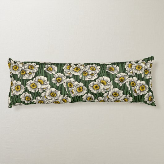 Daffodischer Garten Seitenschläferkissen (Rückseite)
