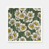 Daffodischer Garten Serviette (Vorderseite)