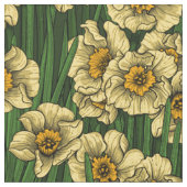 Daffodischer Garten Stoff (Nahaufnahme)