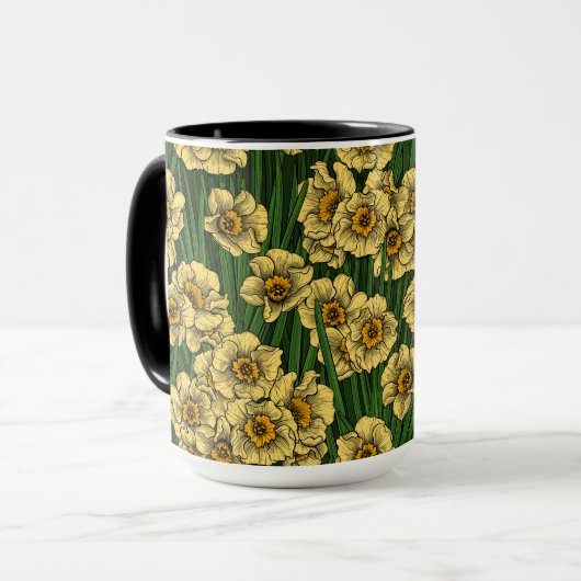 Daffodischer Garten Tasse (Vorderseite Links)