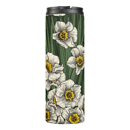 Daffodischer Garten Thermosbecher (Rückseite)
