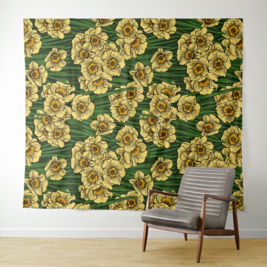 Daffodischer Garten Wandteppich (Beispiel (Horizontal))