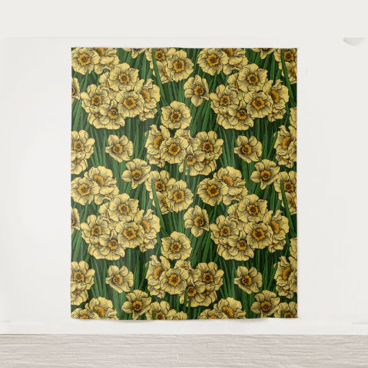 Daffodischer Garten Wandteppich (Vorderseite)