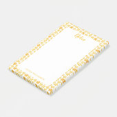 Daffodisches Federmuster zu Notizen (angewinkelt)