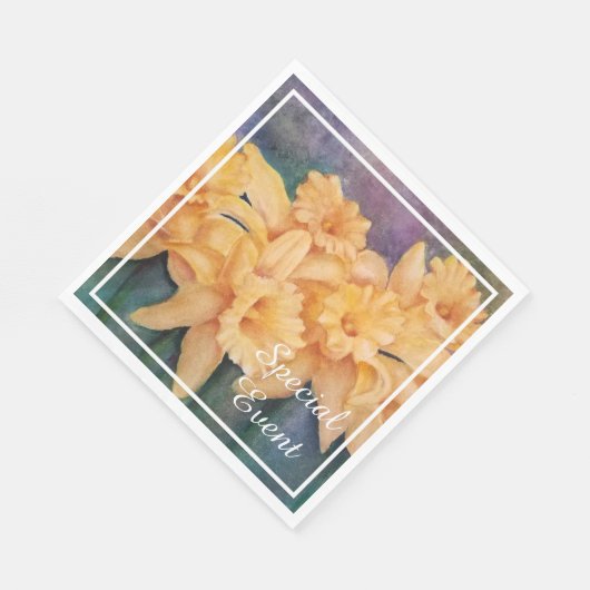 Daffodisches Party Serviette (Ecke)