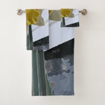 Daffodisches Portrait Handtuchhandtuch Set