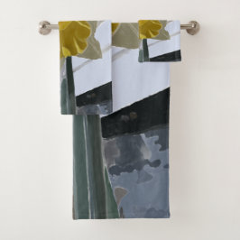 Daffodisches Portrait Handtuchhandtuch Set