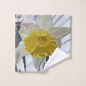 Daffodisches Portrait Handtuchhandtuch Set (Waschlappen)