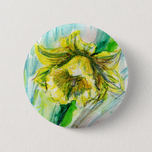 Daffodisches Spring Button-Abzeichen Button