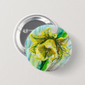 Daffodisches Spring Button-Abzeichen Button (Vorne & Hinten)