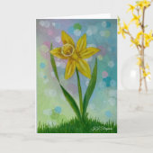 Daffoodische Grußkarte Karte (Gelbe Blume)