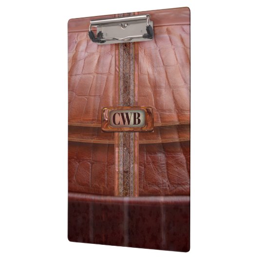 Daffy Cool Retro Beautiful Monogram Klemmbrett (Links)