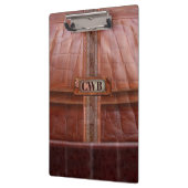 Daffy Cool Retro Schönes Monogramm Klemmbrett (Links)