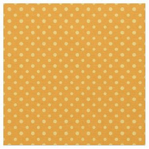 Daffy-down Dillies Gelbe Polka Punkte auf Orange Stoff