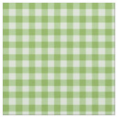 Daffy-down-Dillies Green Karo Gingham Pattern Stoff (Nahaufnahme)