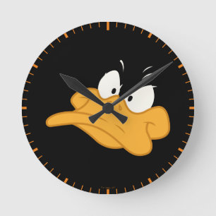 DAFFY DUCK™ Angry Face Runde Wanduhr