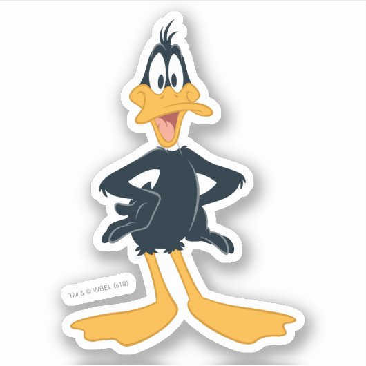 DAFFY DUCK™ AUFKLEBER (Vorderseite)