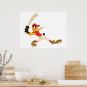 DAFFY DUCK™ Batter up Poster (Küche)