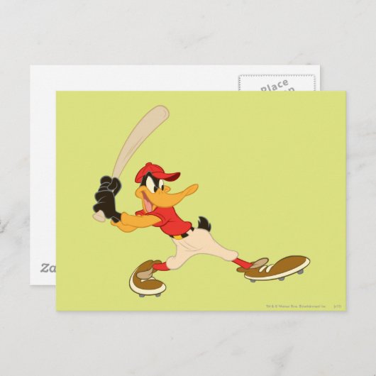 DAFFY DUCK™ Batter up Postkarte (Vorne/Hinten)