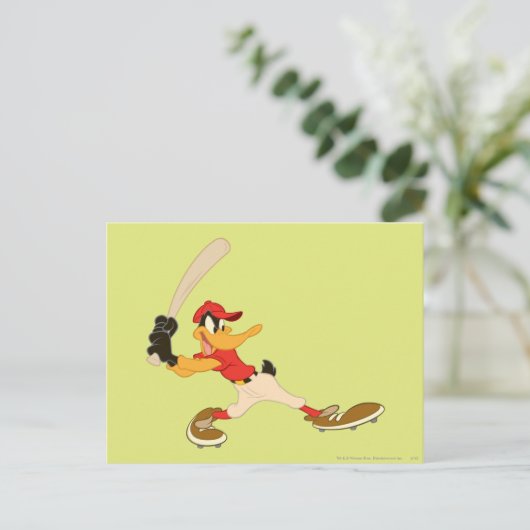 DAFFY DUCK™ Batter up Postkarte (Stehend Vorderseite)