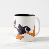 DAFFY DUCK™ bereit für den Kampf Zweifarbige Tasse (VorderseiteRechts)