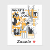 DAFFY DUCK™ & BUGS BUNNY™ Glitch Aufkleber (Blatt)