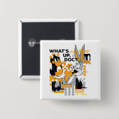 DAFFY DUCK™ & BUGS BUNNY™ Glitch Button (Vorne & Hinten)