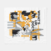 DAFFY DUCK™ & BUGS BUNNY™ Glitch Fleecedecke (Vorderseite (Horizontal))