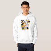 DAFFY DUCK™ & BUGS BUNNY™ Glitch Hoodie (Vorne ganz)