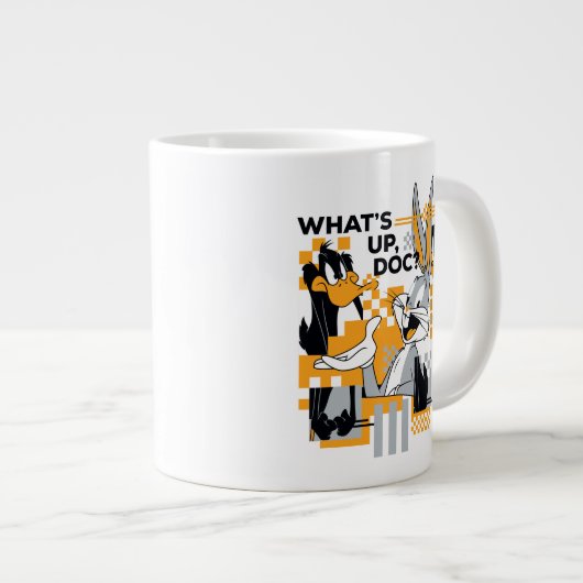 DAFFY DUCK™ & BUGS BUNNY™ Glitch Jumbo-Tasse (Vorderseite Rechts)
